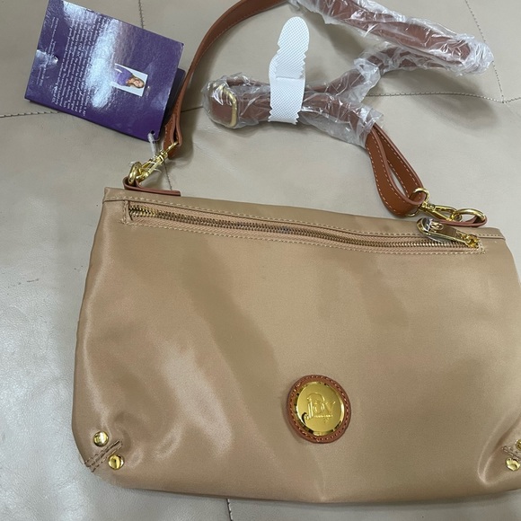 Joy Mangano Tan Crossbody Bag, NWT - Picture 4 of 11